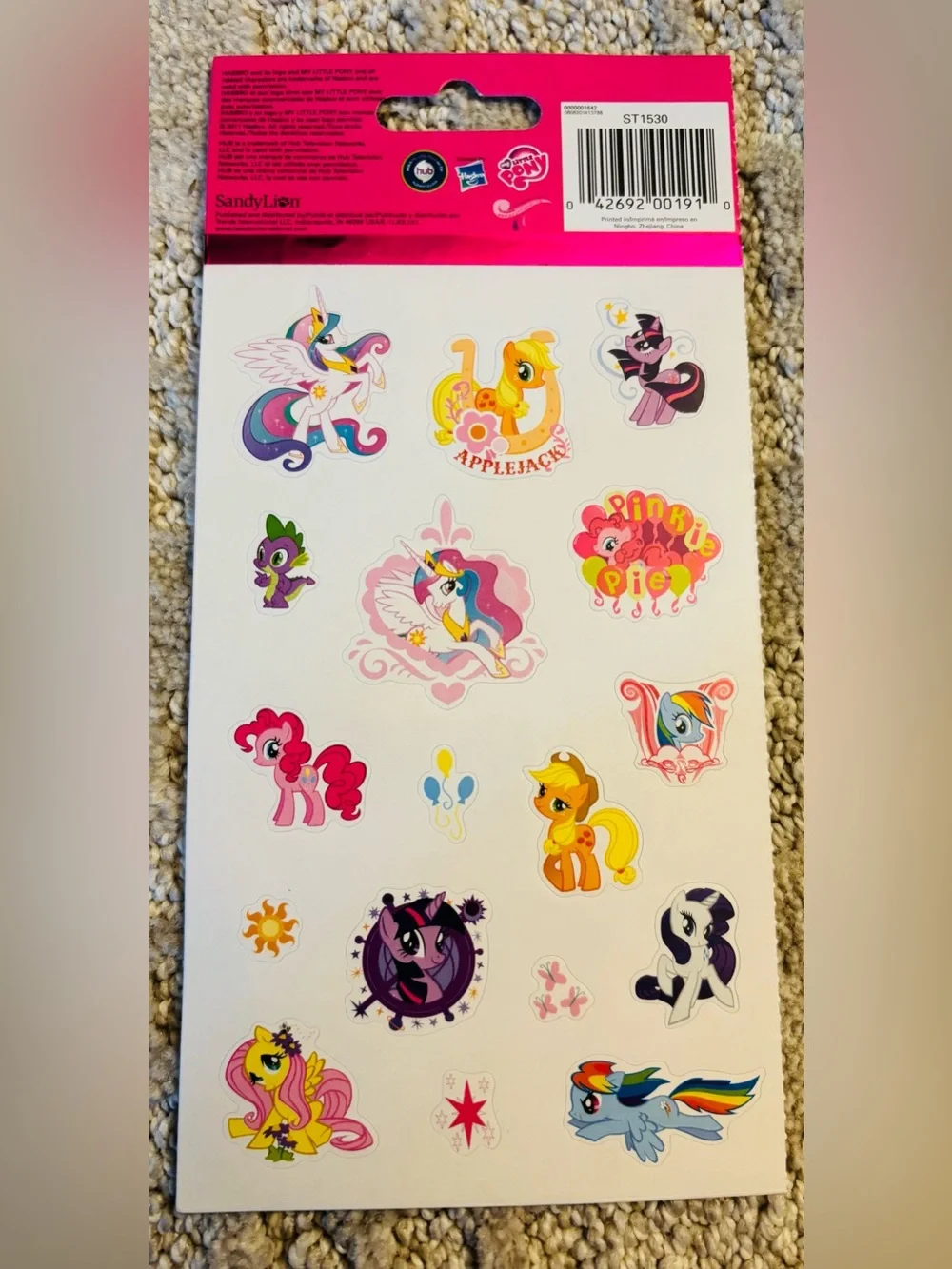 My Little Pony Holographic Sticker Sheets